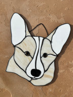 Corgi Stained Glass Art