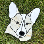 Corgi Stained Glass Art