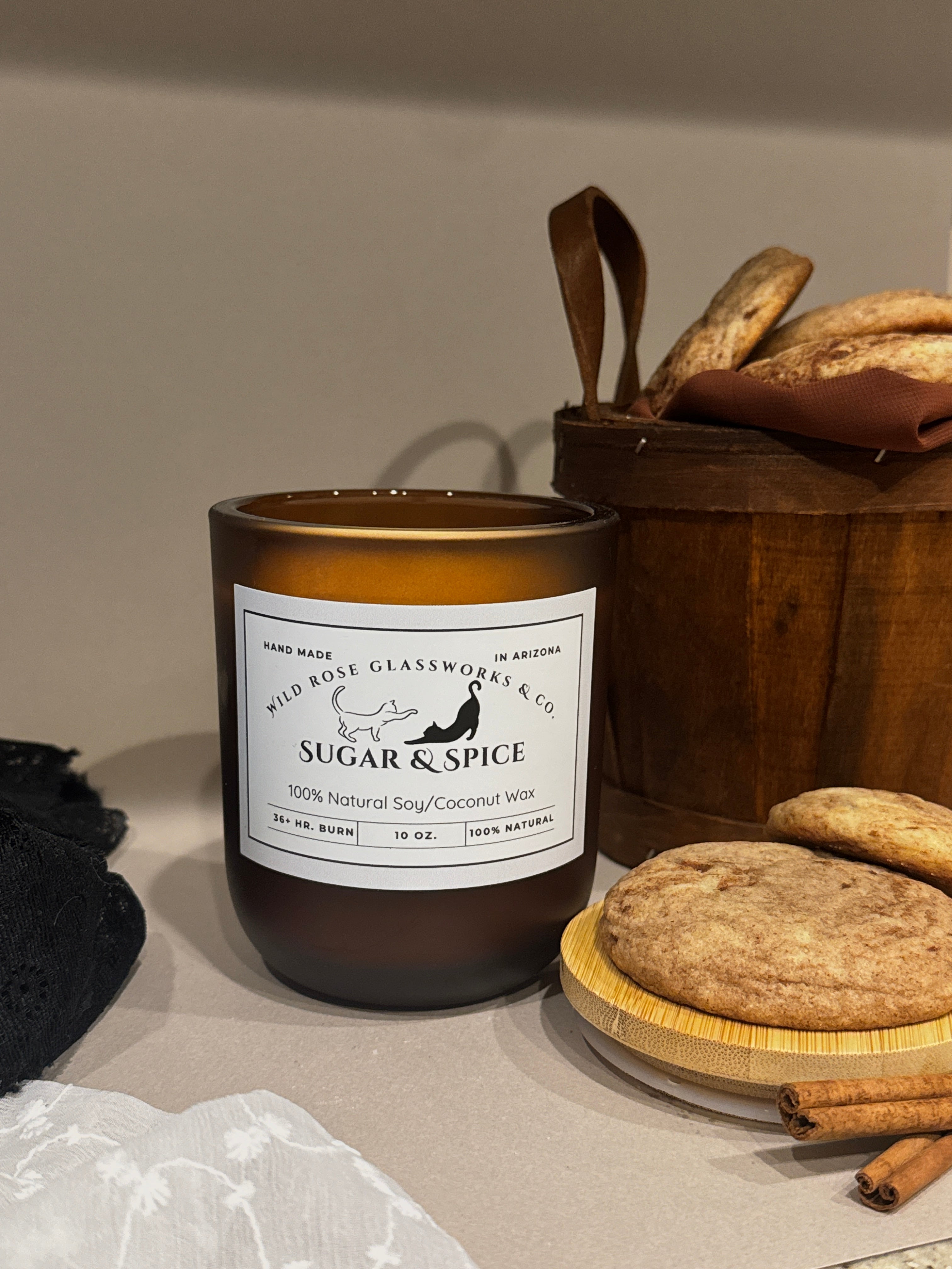 Sugar & Spice - 100% Natural Soy/Coconut Blend Candle