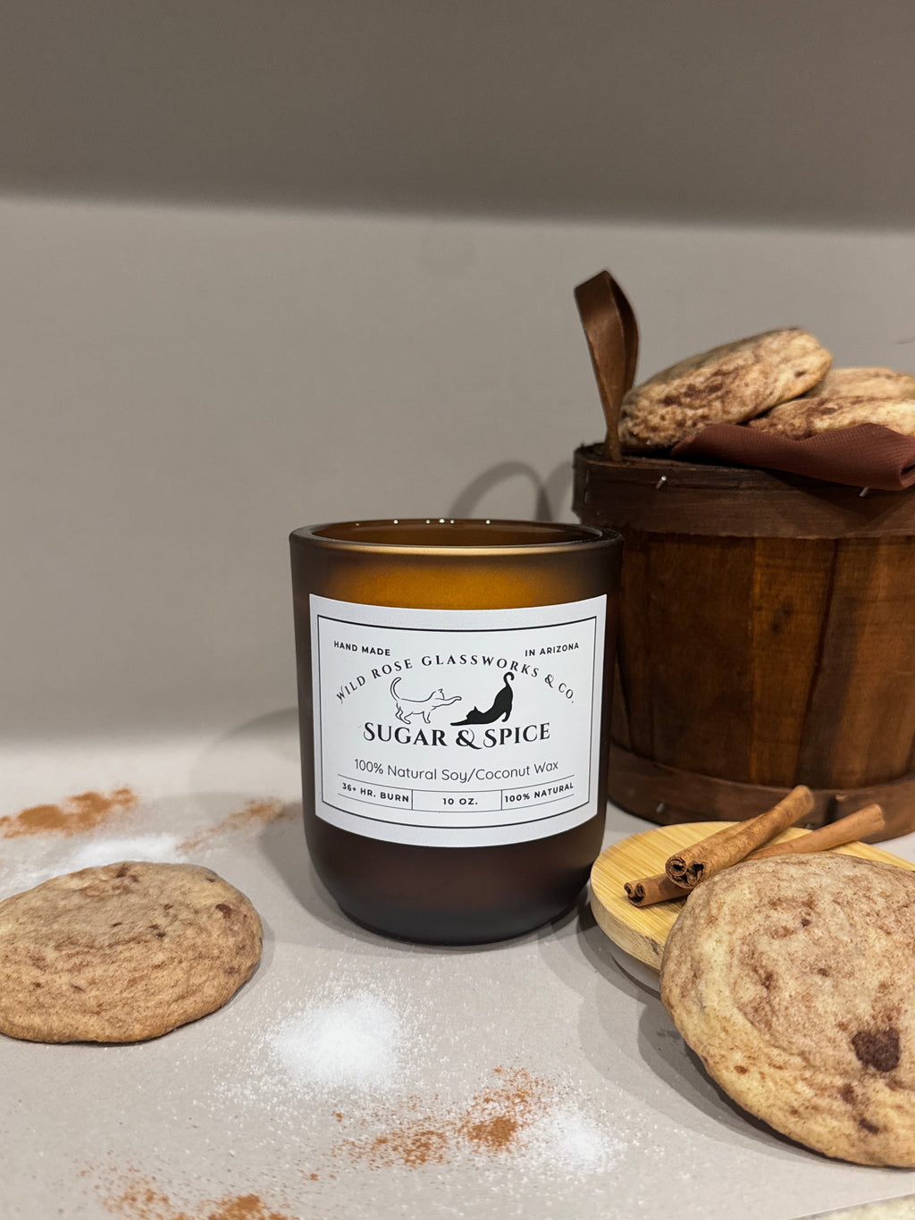 Sugar & Spice - 100% Natural Soy/Coconut Blend Candle