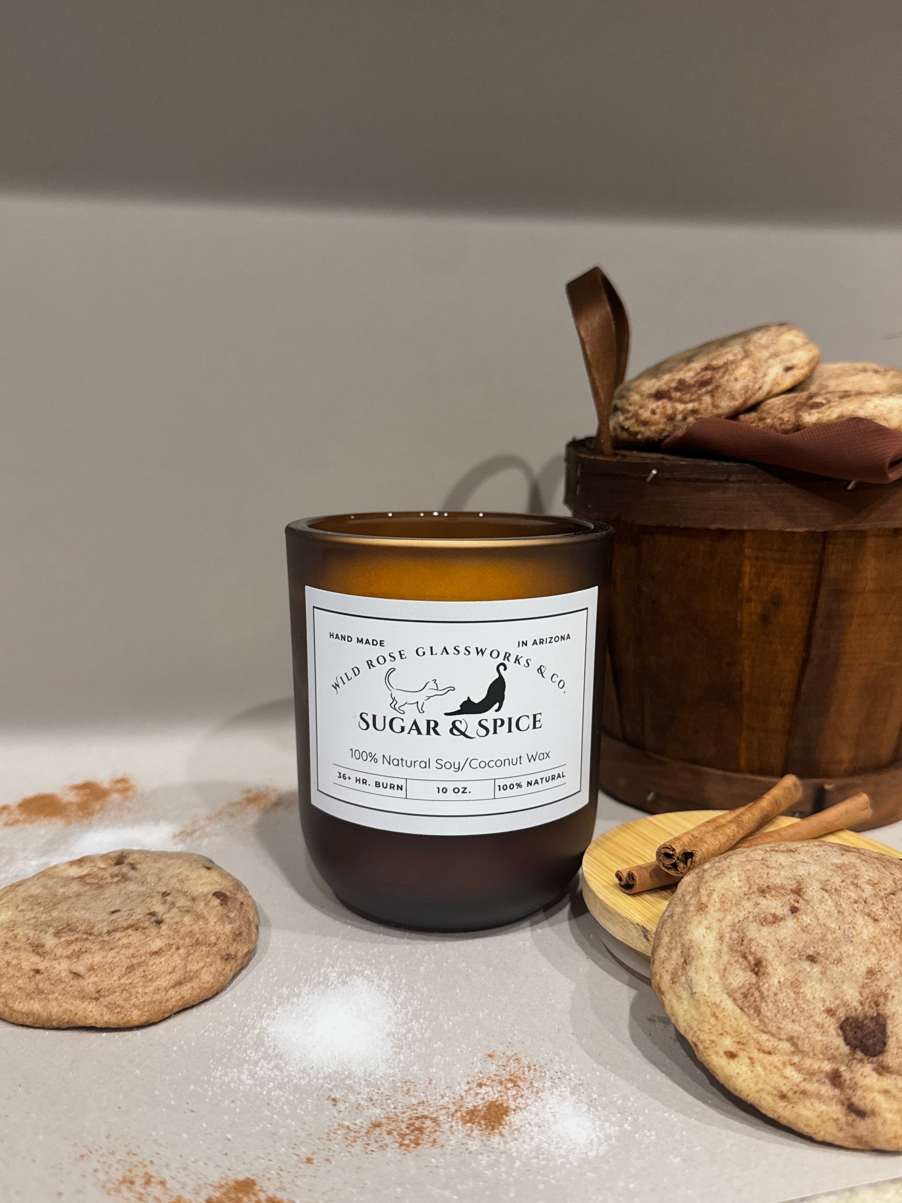 Sugar & Spice - 100% Natural Soy/Coconut Blend Candle