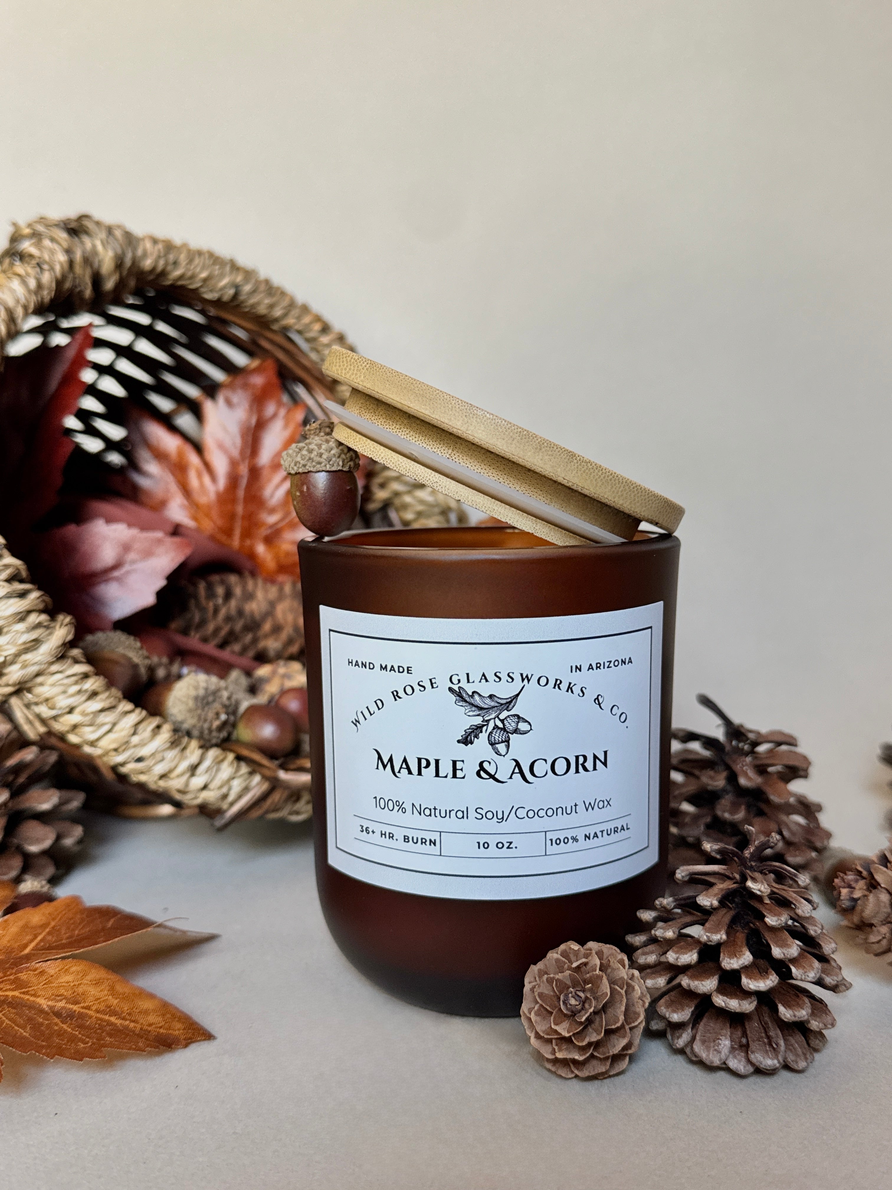 Maple & Acorn - 100% Natural Soy/Coconut Blend Candle