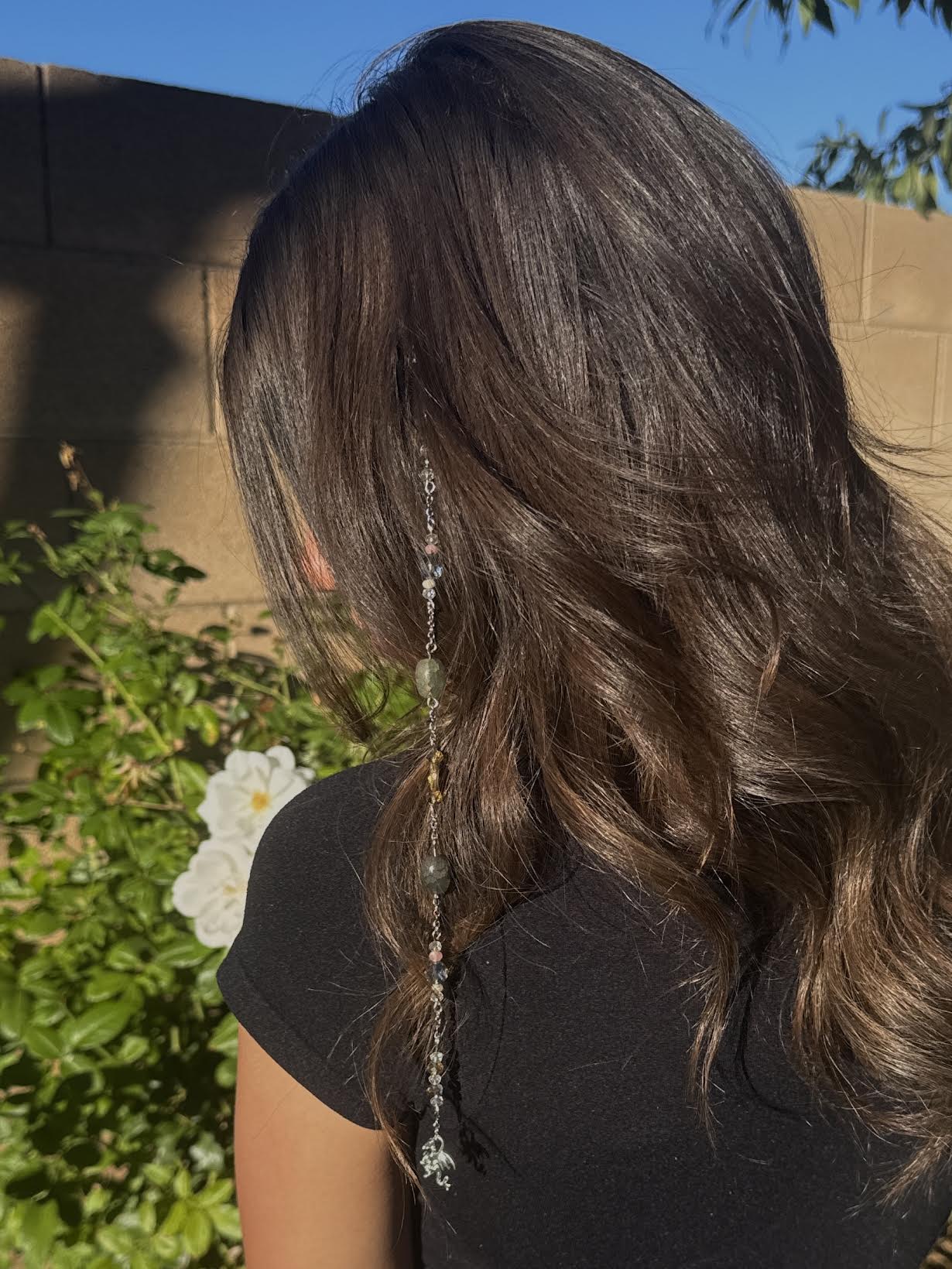 Hair Beads - Silver Dragon