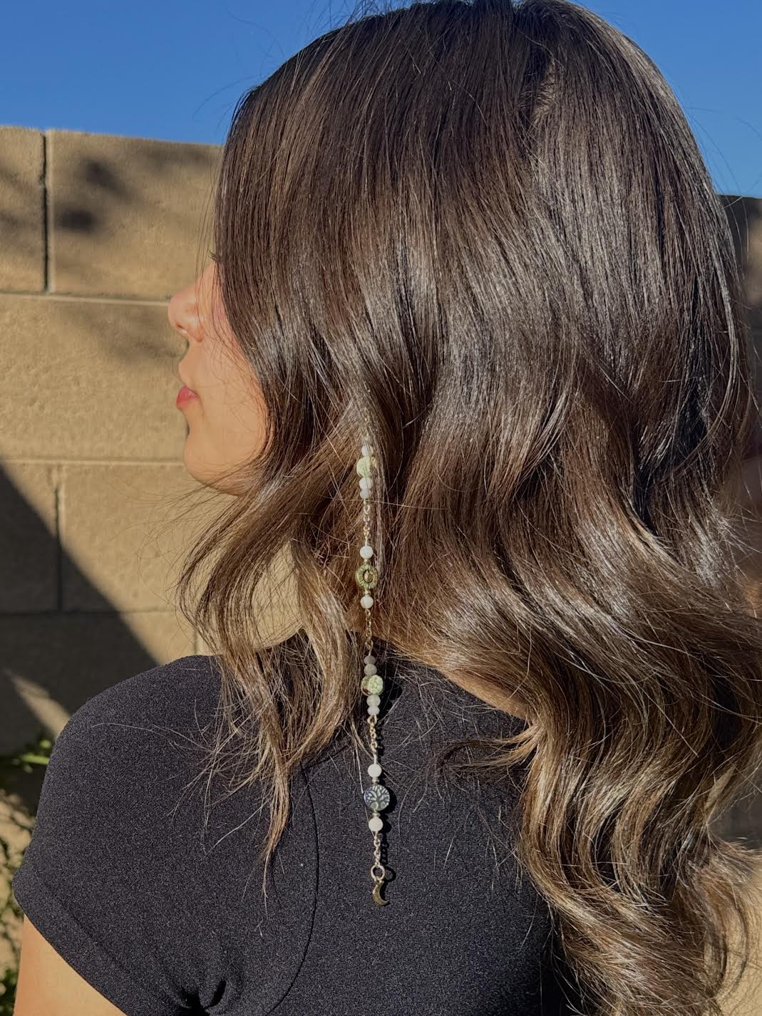 Hair Beads - Gold Moon & Star