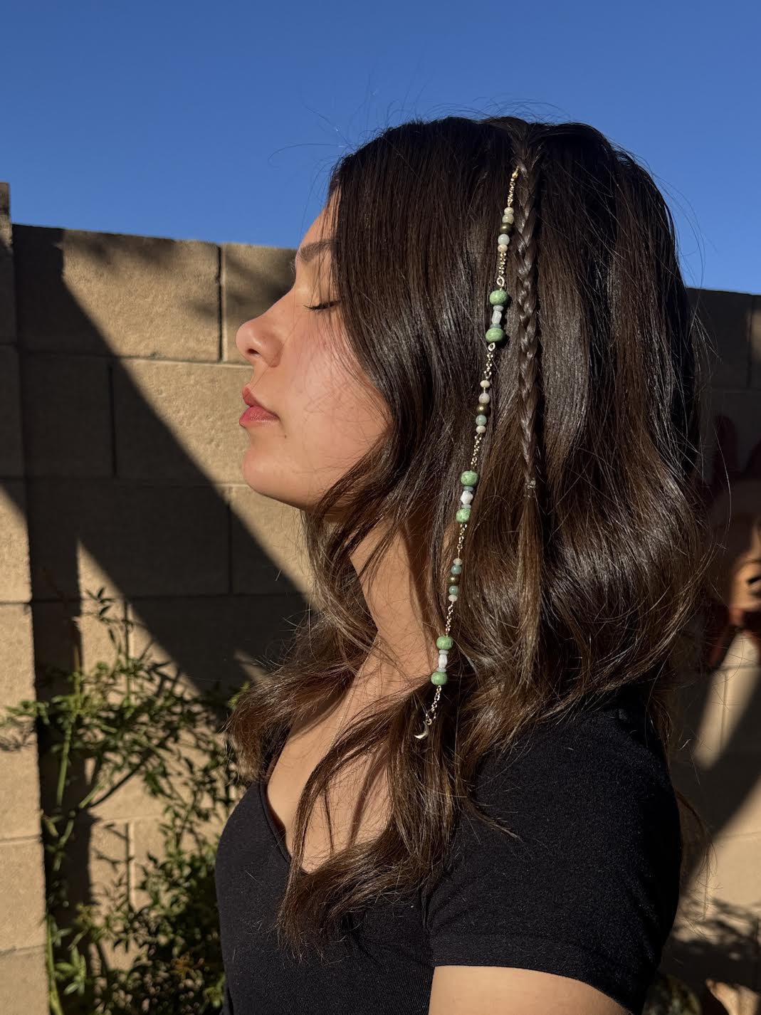 Hair Beads - Gold Moon & Star