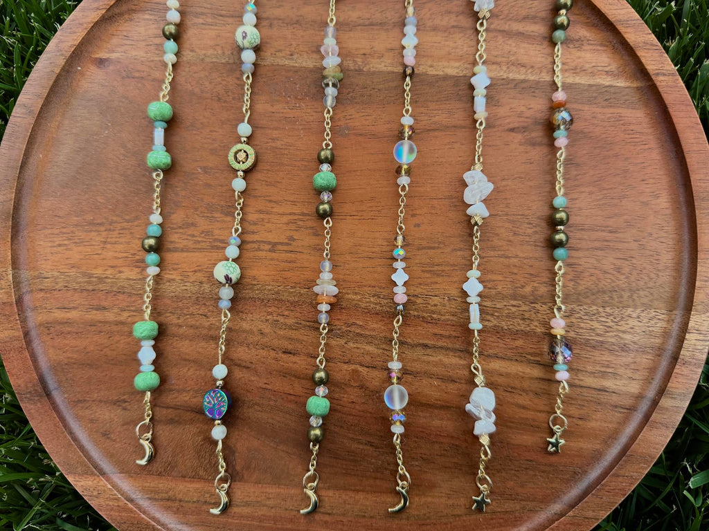 Hair Beads - Gold Moon & Star
