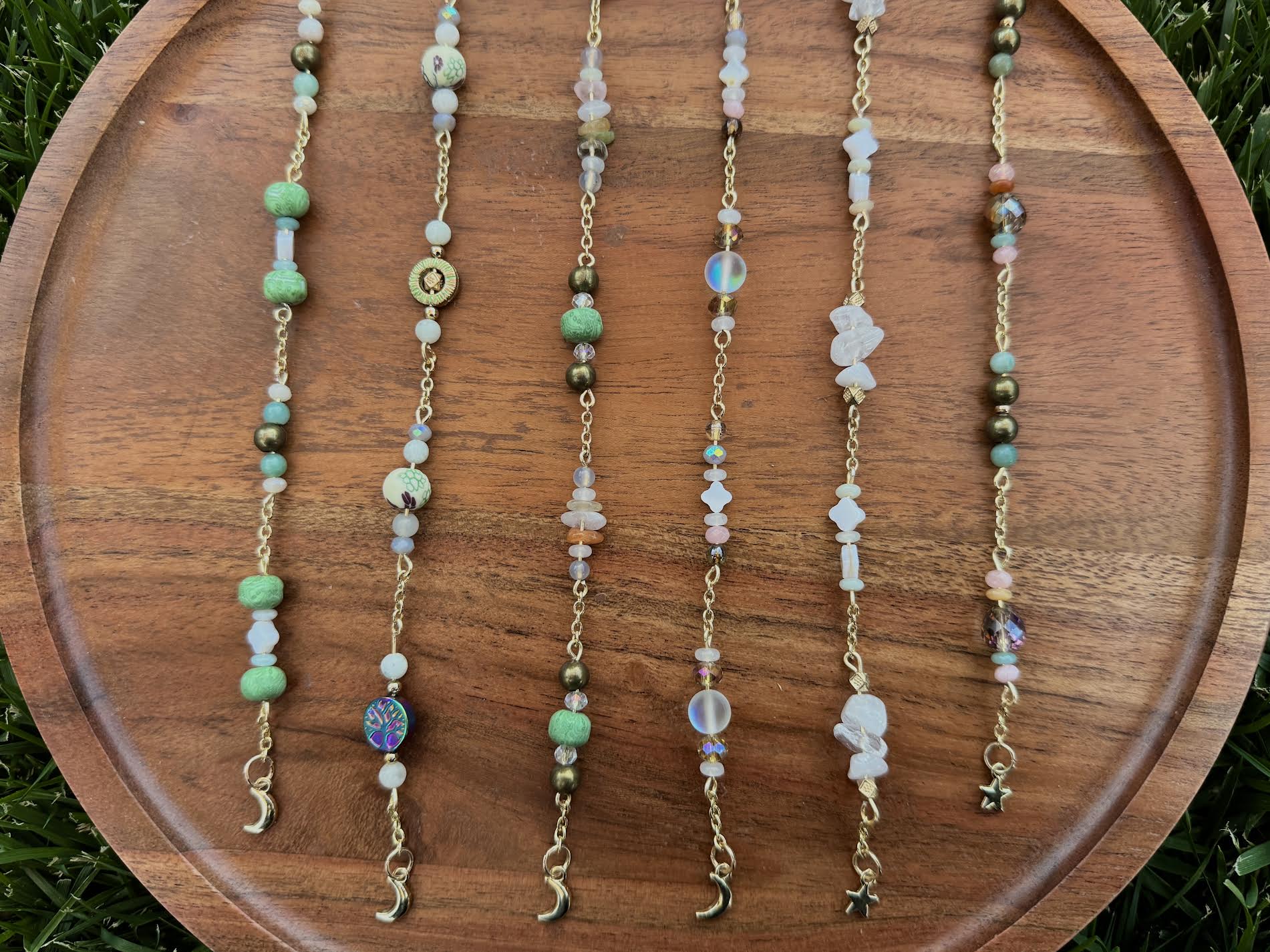 Hair Beads - Gold Moon & Star