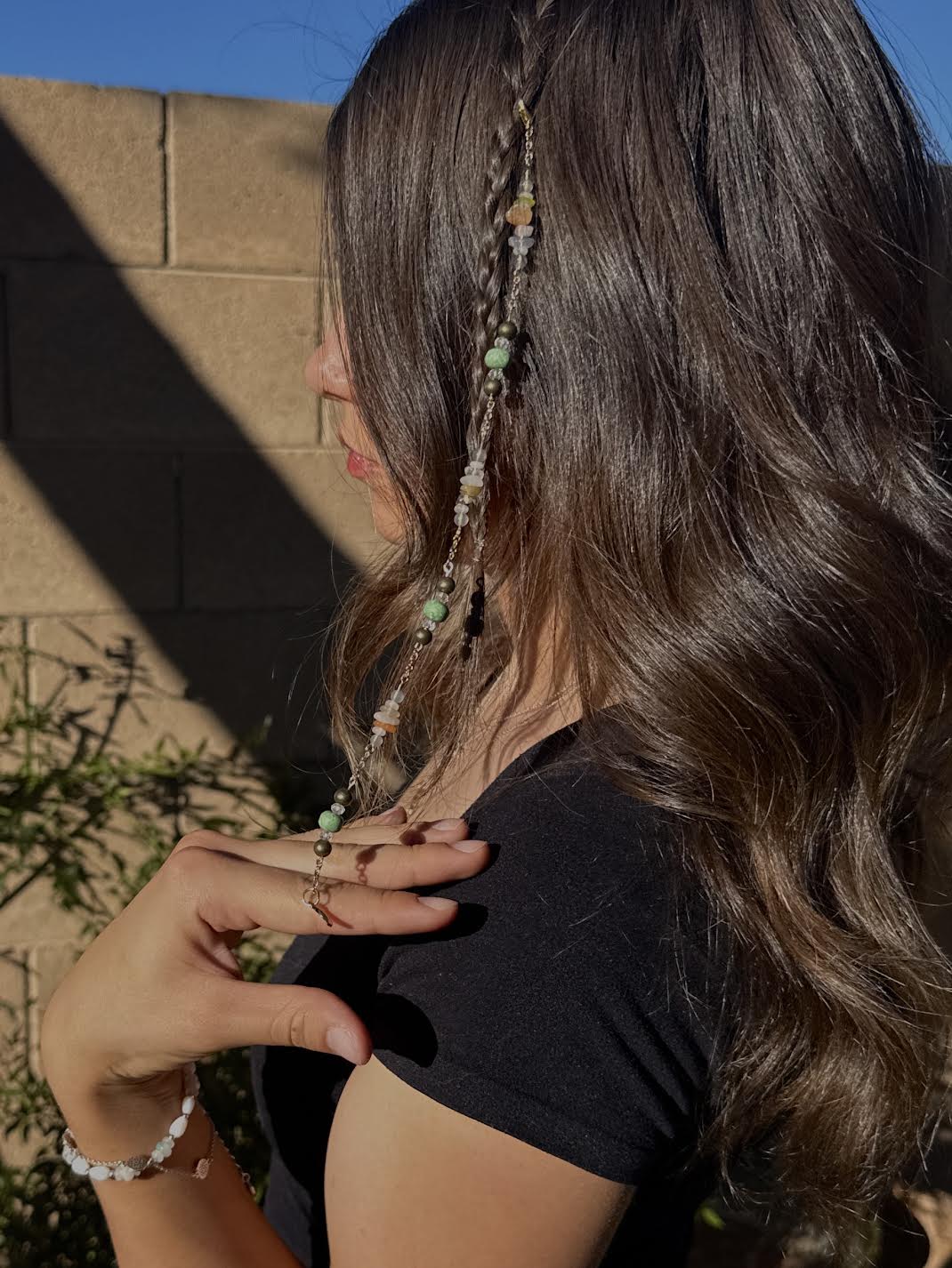 Hair Beads - Gold Moon & Star