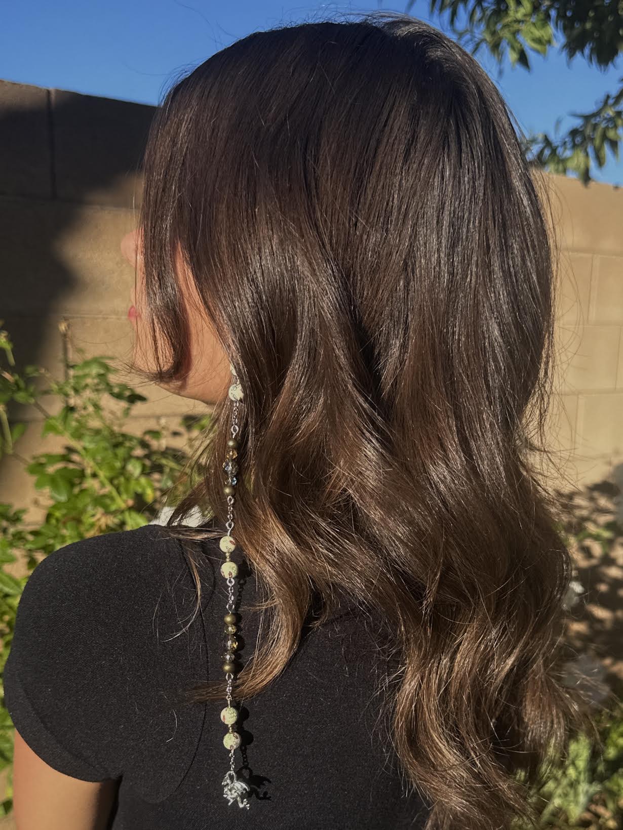 Hair Beads - Silver Dragon